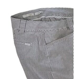 Liz Golf Audra Cropped Pants Womens Size 14 Black ‎ Striped SEERSUCKER